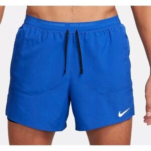 Nike‎ Stride Dri-FIT Stride 5" Running BLUE Brief Lined Shorts XL FN2992-480